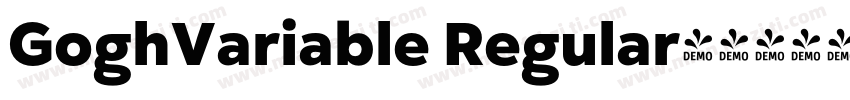 GoghVariable Regular字体转换